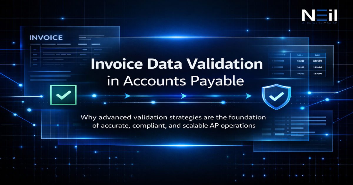 Invoice data validation